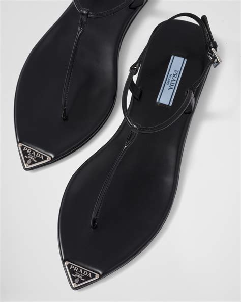 prada thong sandals heels|Prada plexiglass sandals.